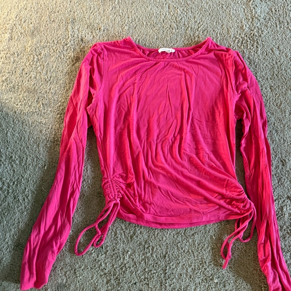 Women's Pink Long Sleeve Top